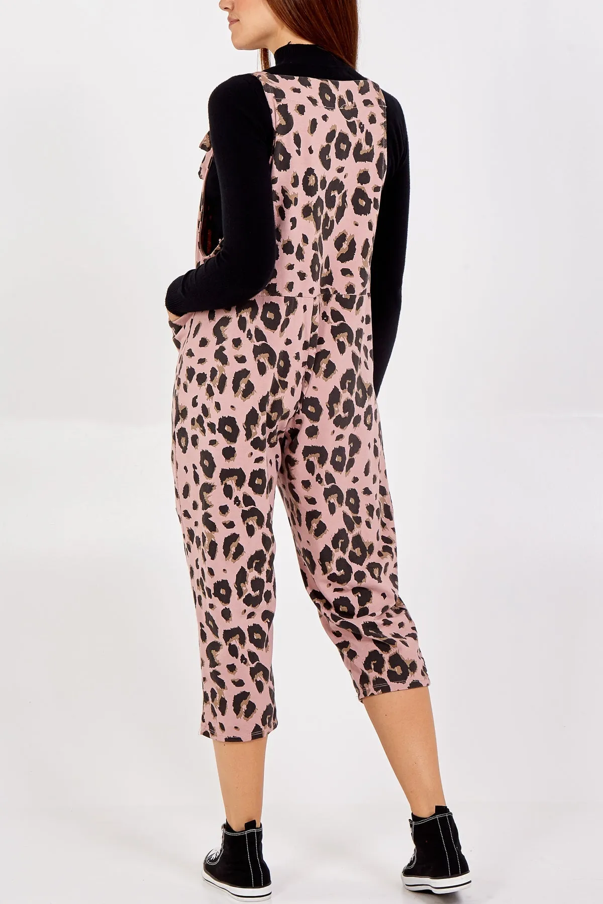 Leopard Print Dungarees
