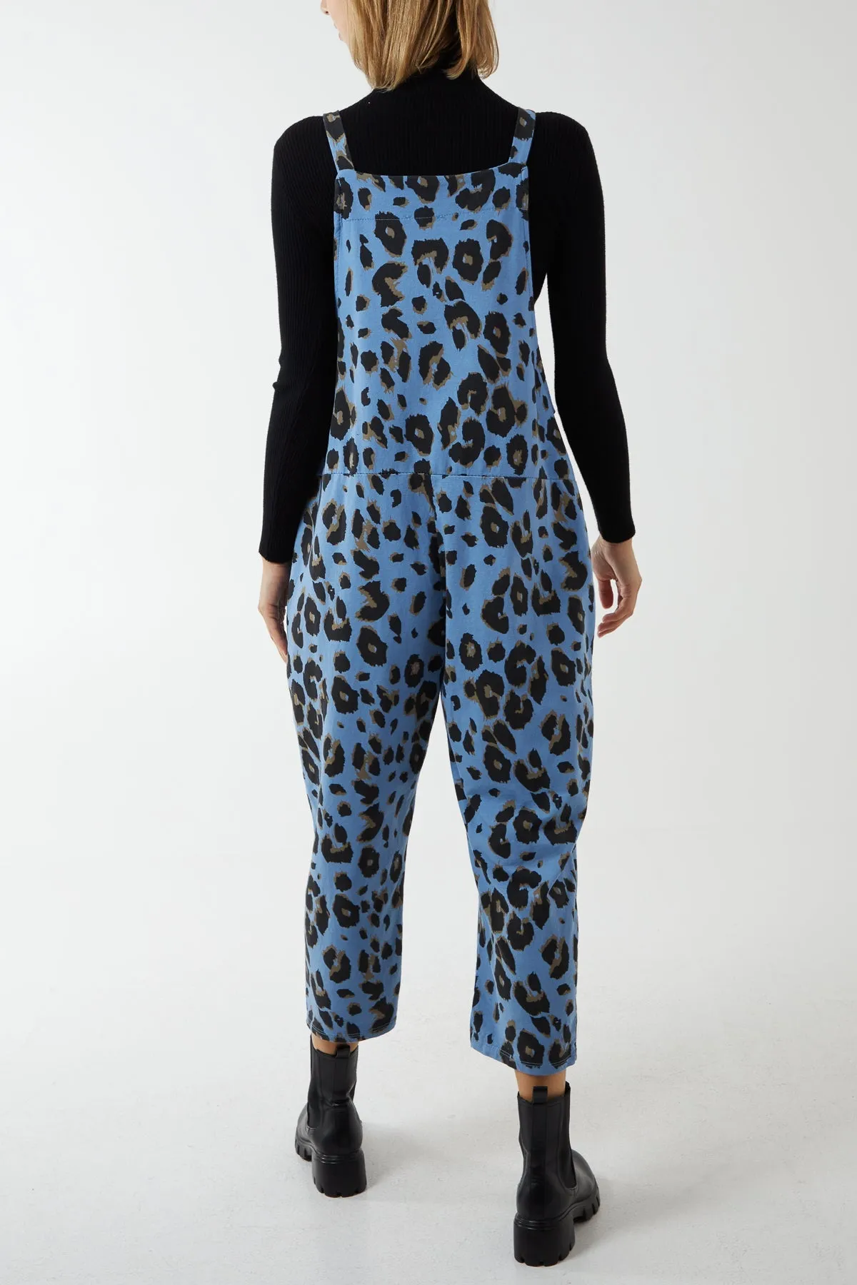 Leopard Print Dungarees