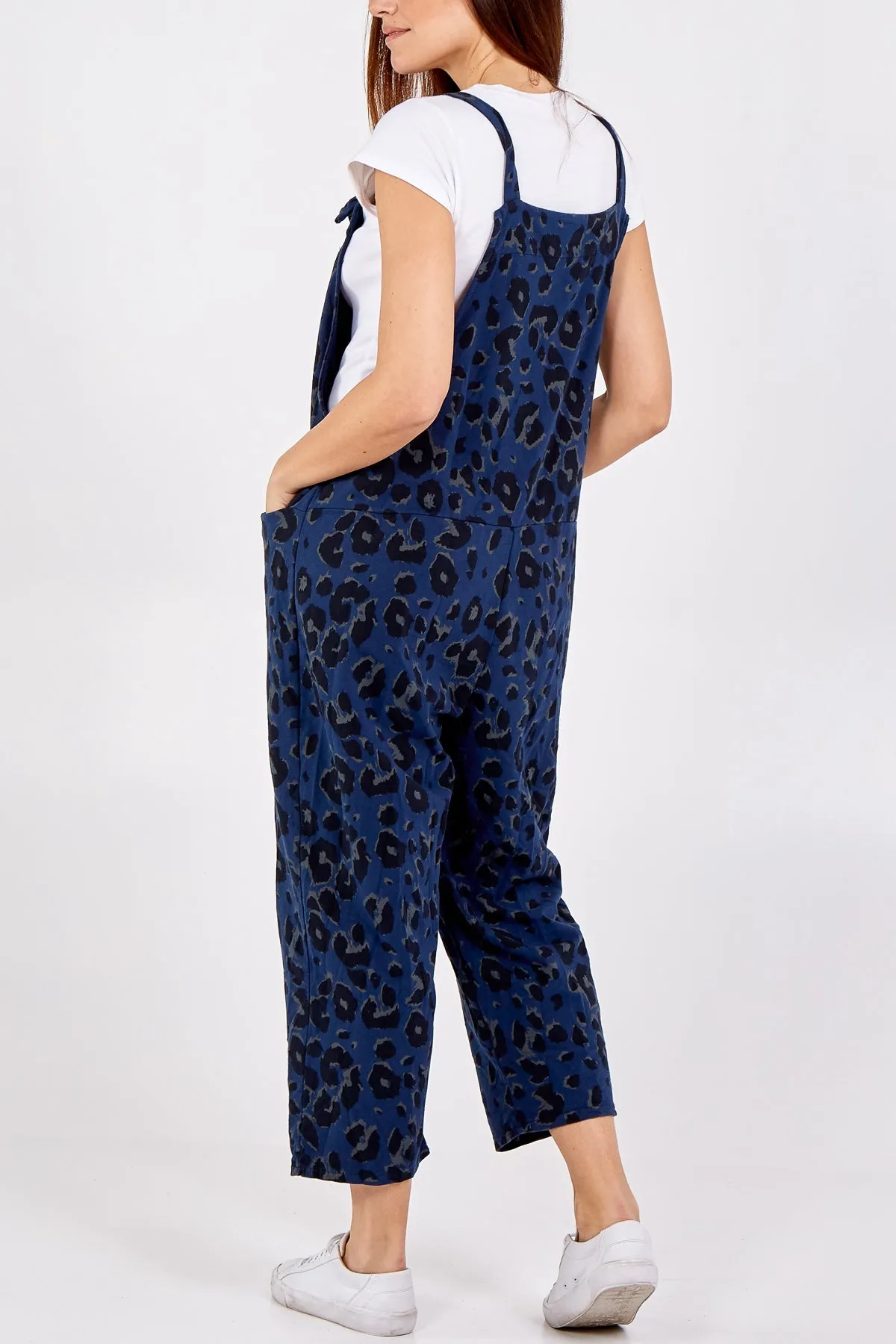 Leopard Print Dungarees