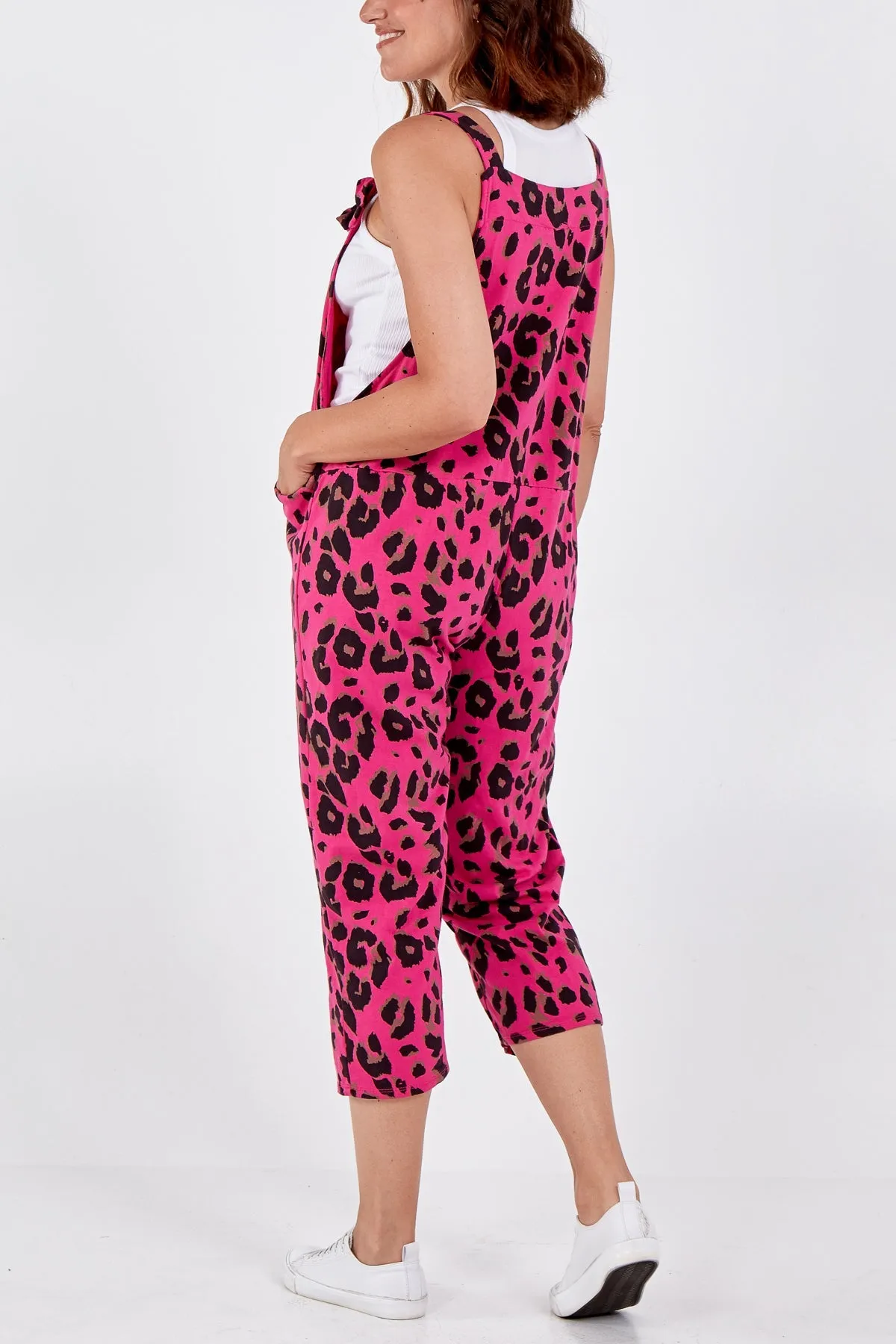 Leopard Print Dungarees