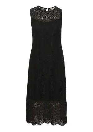 Light Woven Dress - Black