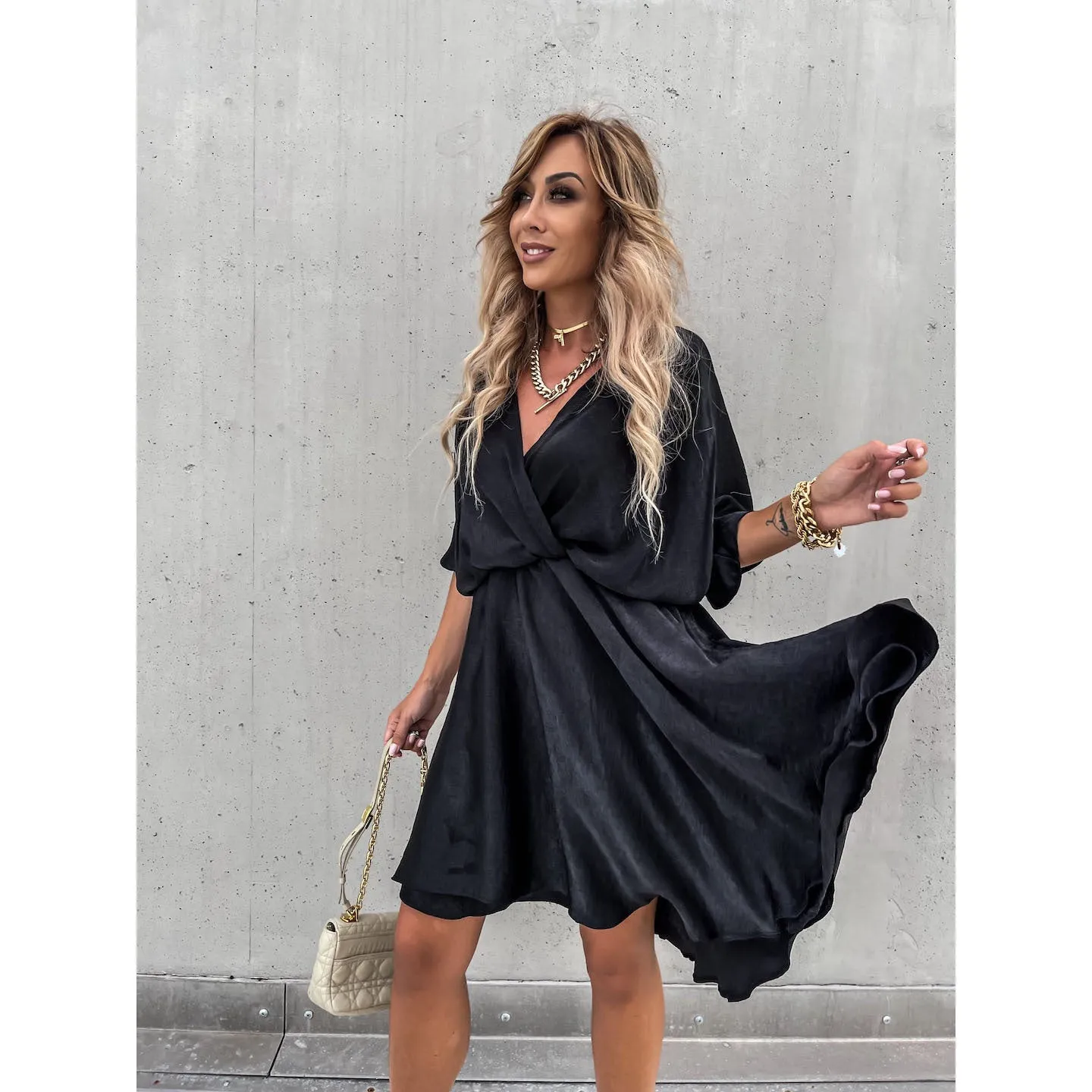 💖Limited Sale 50% OFF💖Women's Fluttering Loose Waist Irregular Hem Dresses