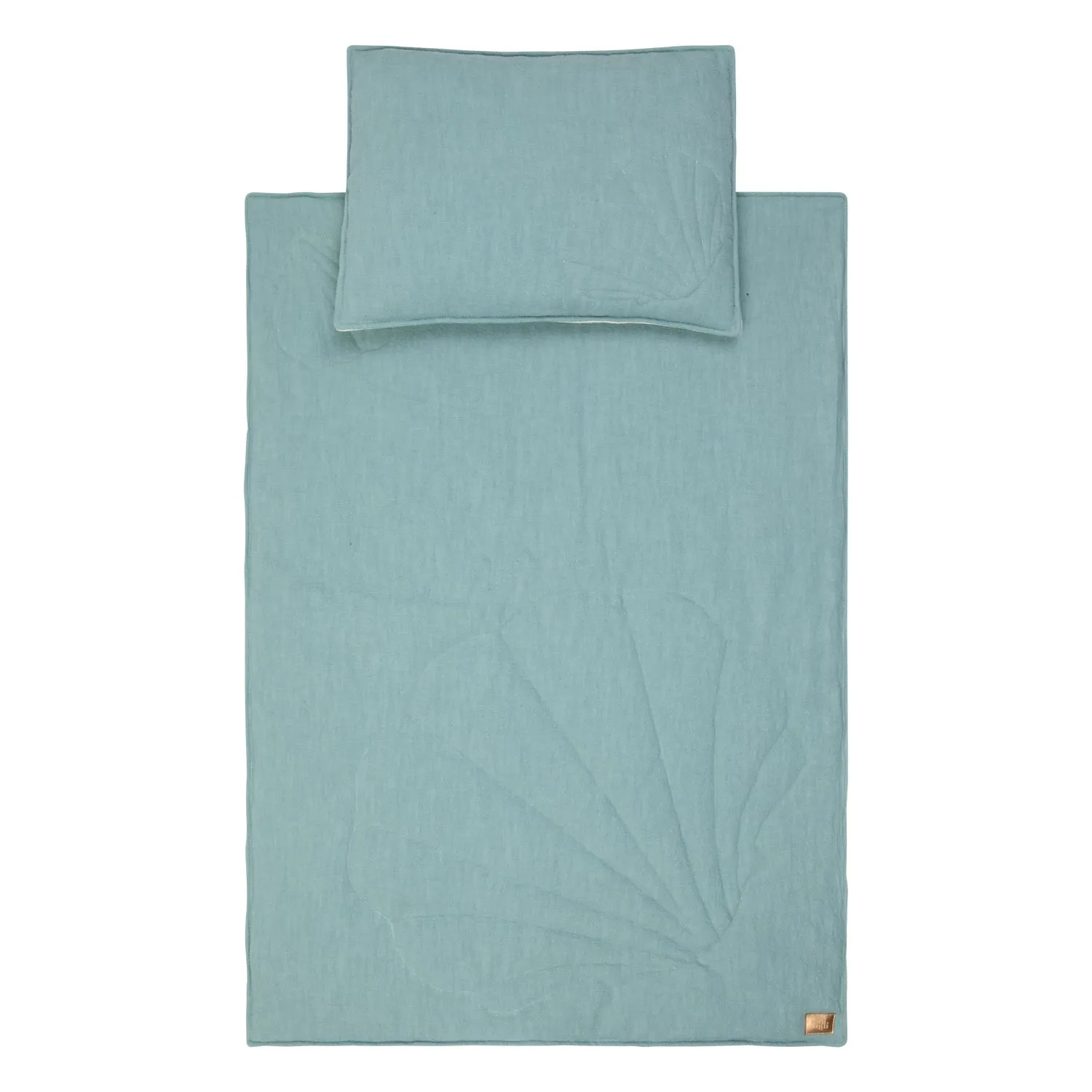 Linen "Eye of the Sea" Shell Child Cover Set