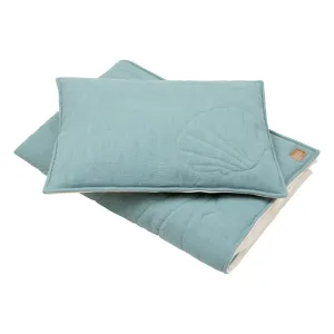 Linen "Eye of the Sea" Shell Child Cover Set