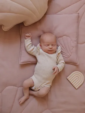 Linen "Powder Pink" Shell Child Cover Set