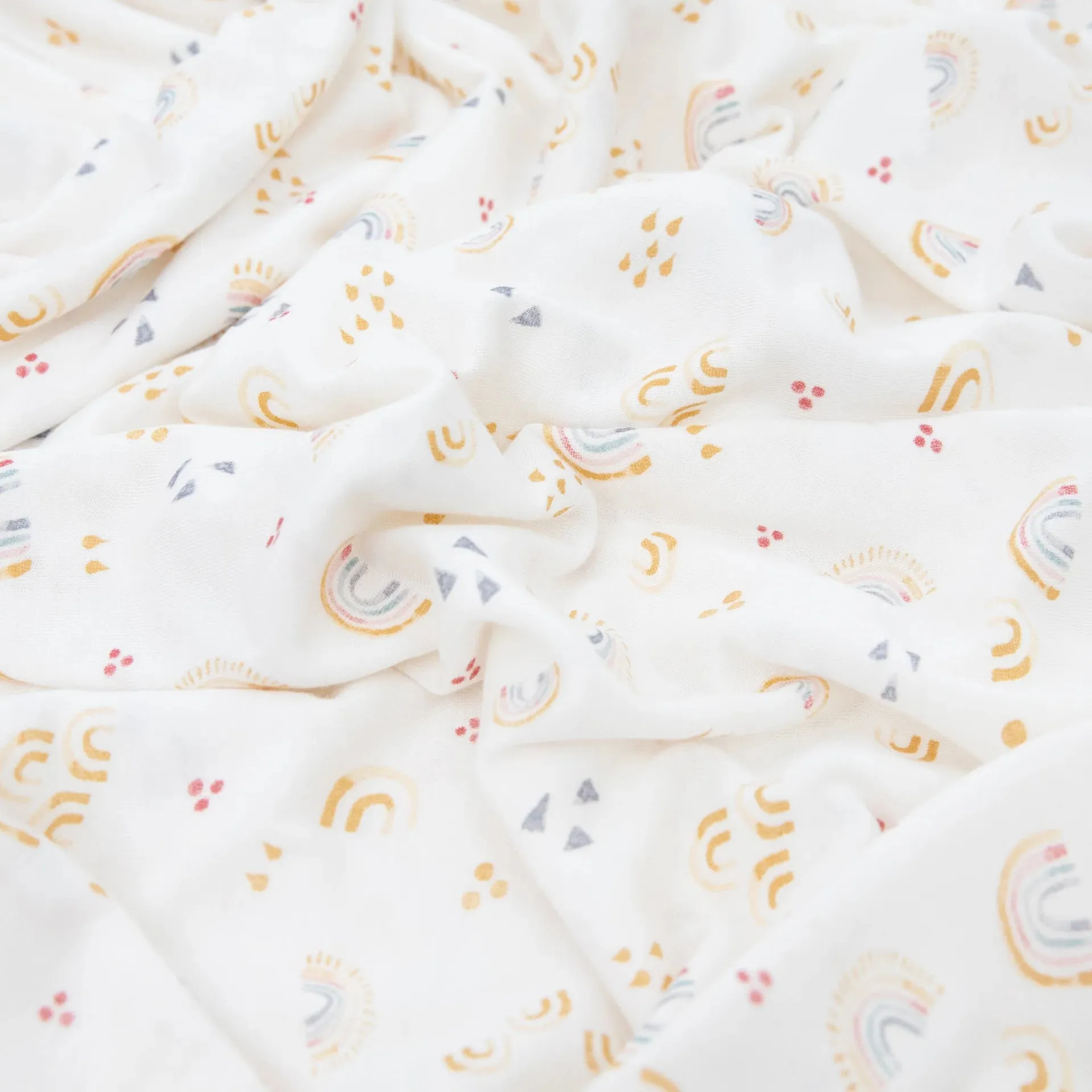 Little Unicorn Stretch Knit Swaddle Set (Rainbows)