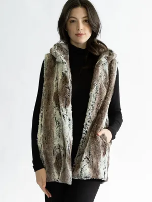 Lola Faux Fur Hooded Vest