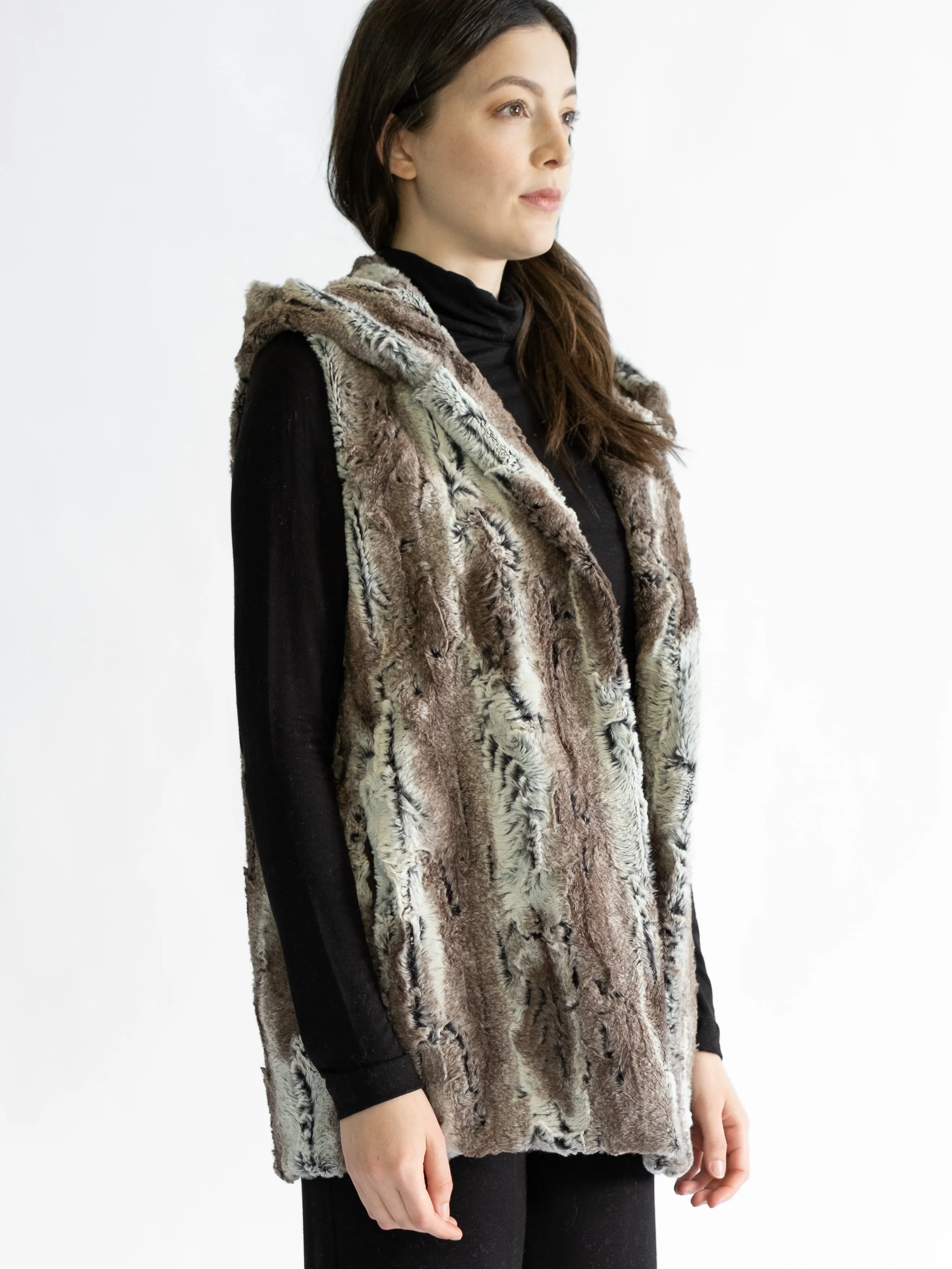 Lola Faux Fur Hooded Vest