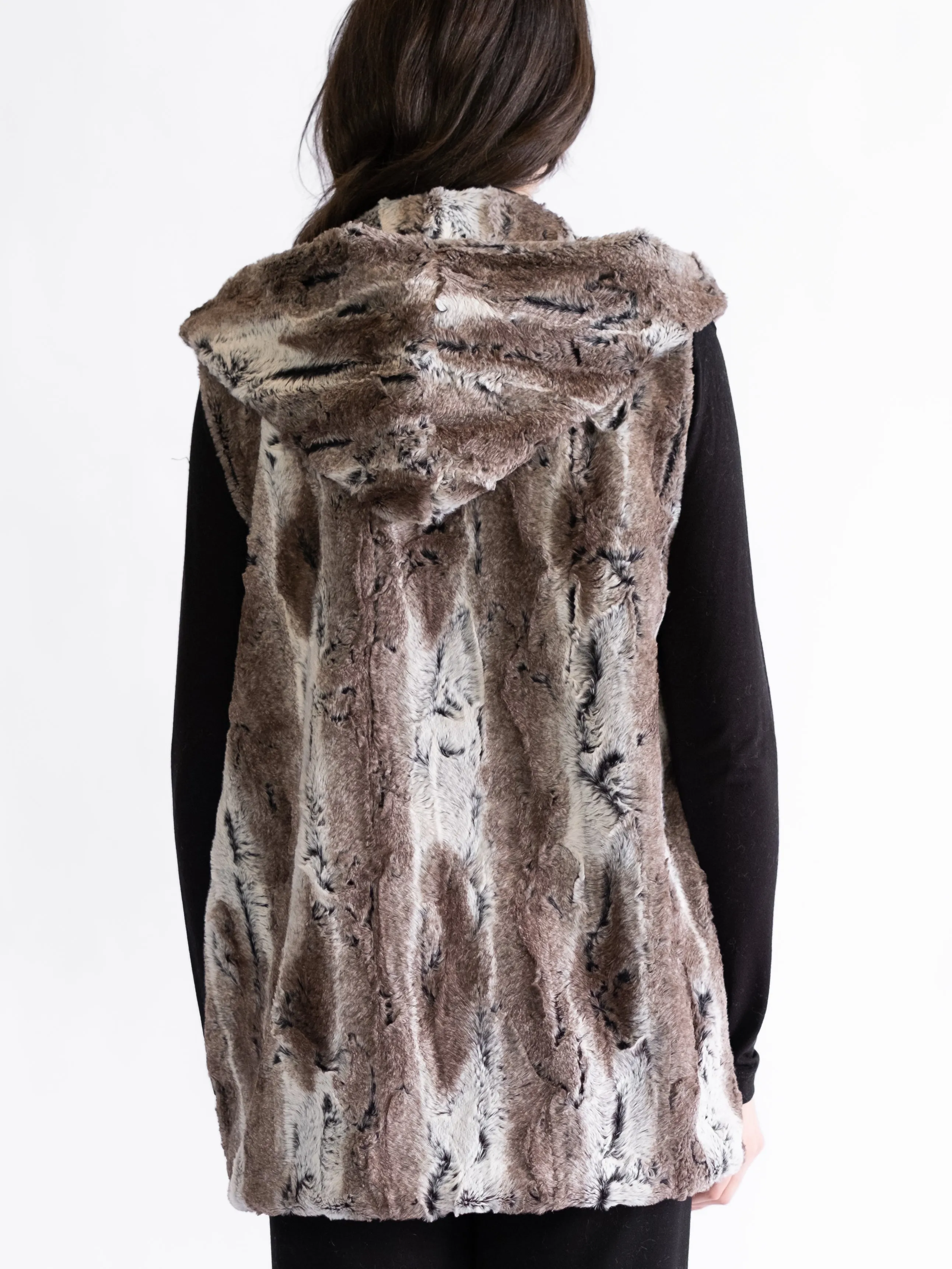 Lola Faux Fur Hooded Vest