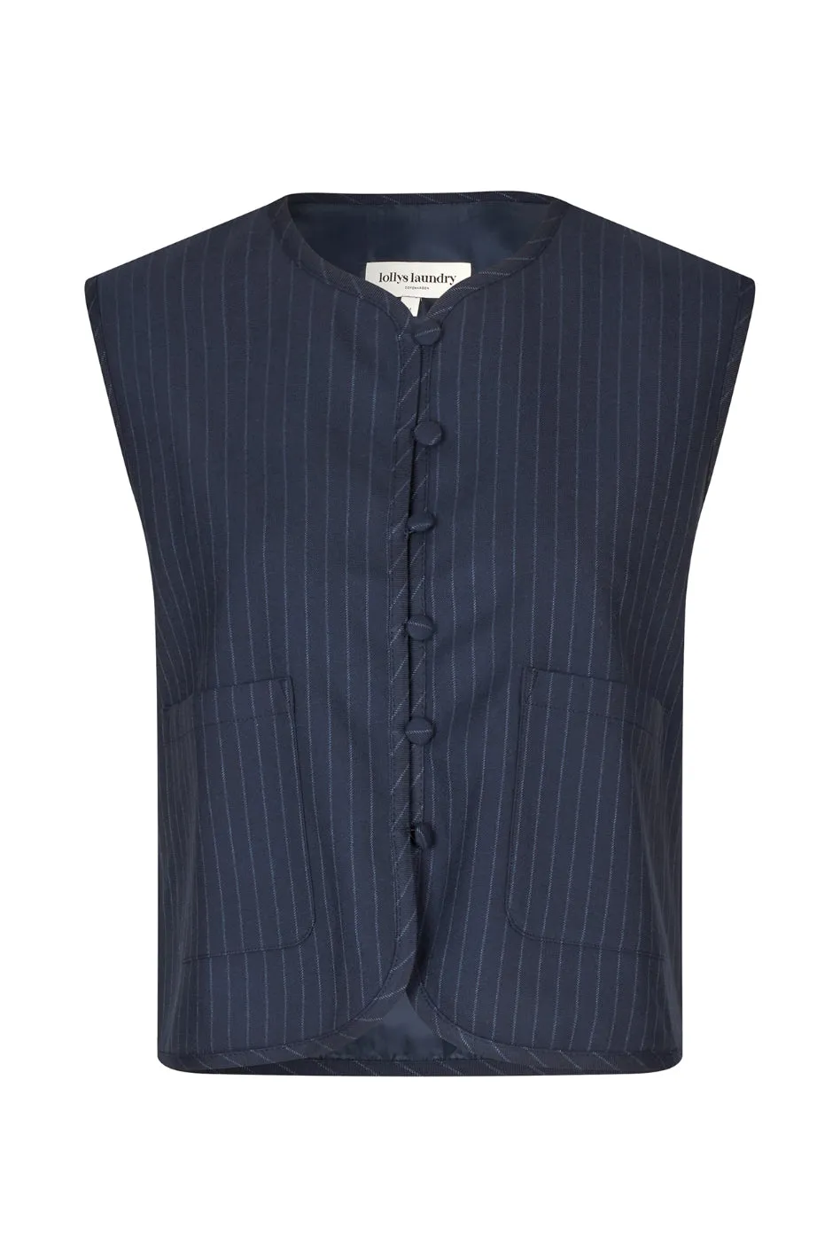 LOLLYS LAUNDRY Abbey Vest | Dark Navy