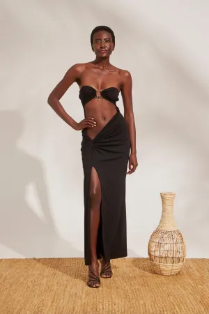 LONG GOWN STRAPLESS DRESS
