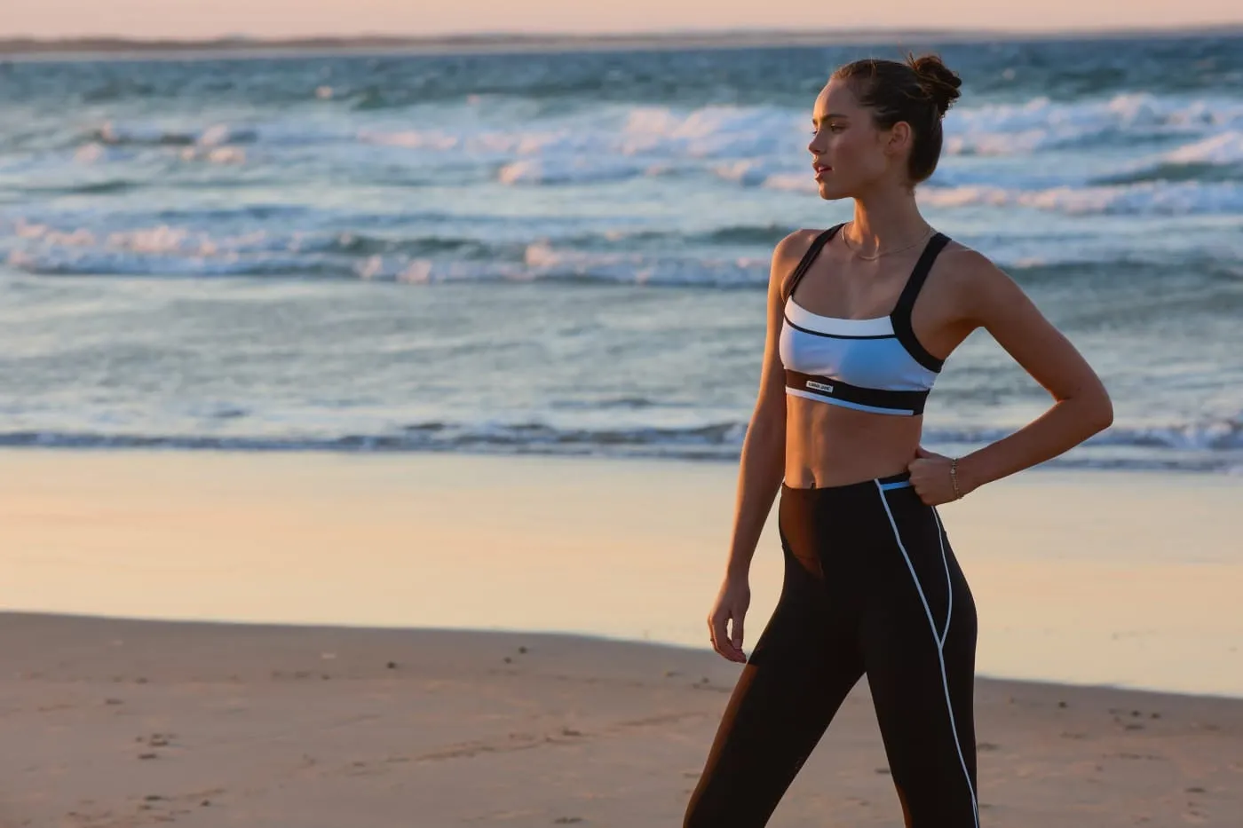 Lorna Jane Sprint To Swim Sports Bra - Black Multi