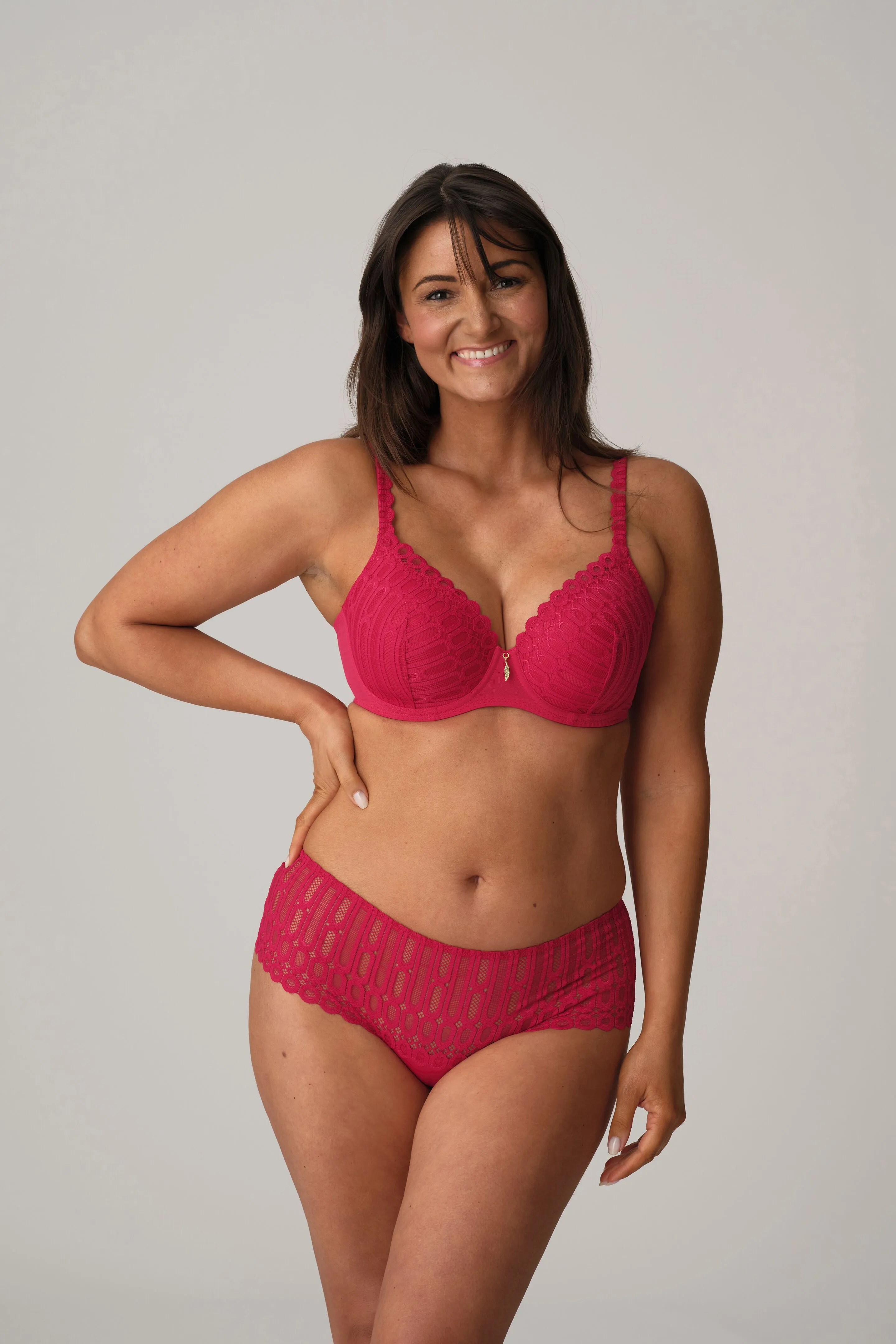 Los Ayala Padded Heartshape Bra In Sangria - Prima Donna Twist