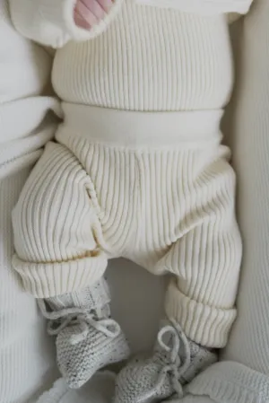 Luna   Luca Baby Rib Leggings | Cream