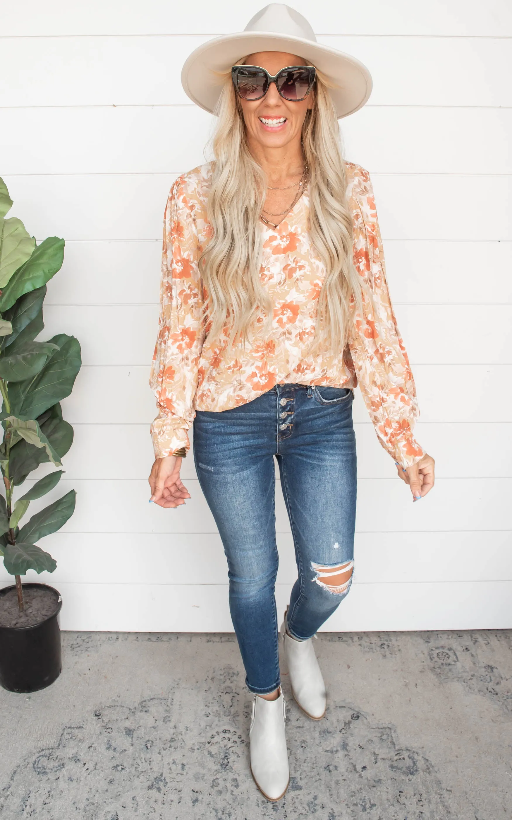 Marigold Rust Top - Final Sale