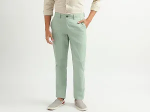 Men Solid Slim Fit Trousers