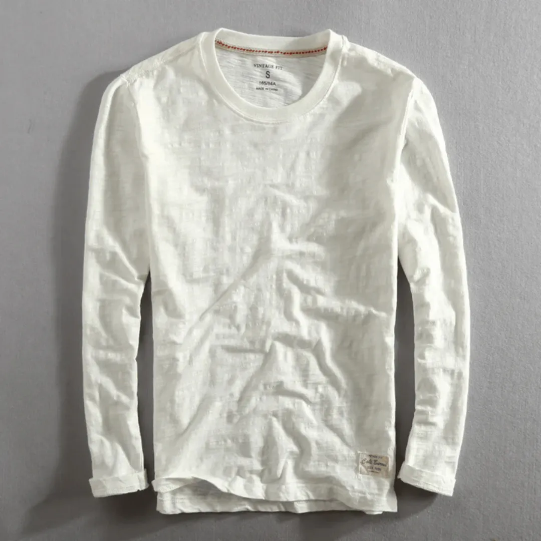 Men's Casual Long Sleeve T Shirt | Crew Neck