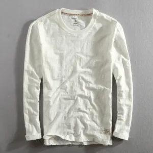 Men's Casual Long Sleeve T Shirt | Crew Neck