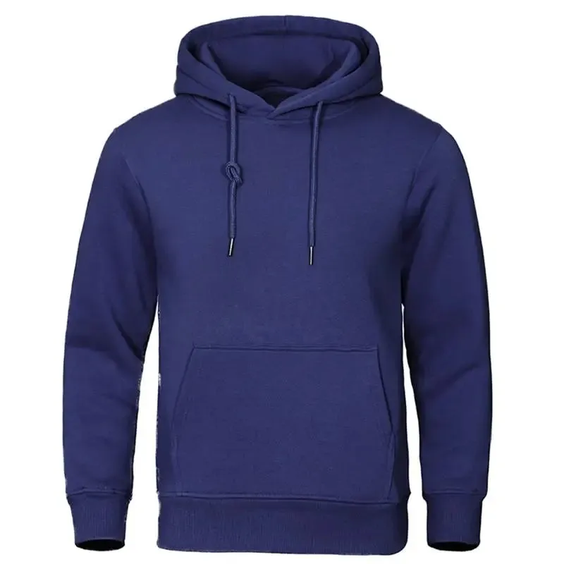 Men's Fleece Warm Sweatshirt for Autumn and Winter
