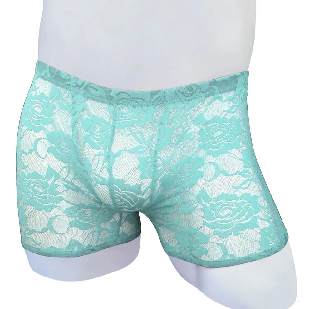 Men’s Floral Fetish Lace Boxers