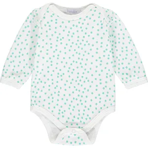 Mint Polka Dot Long Sleeve Bodysuit - Retired