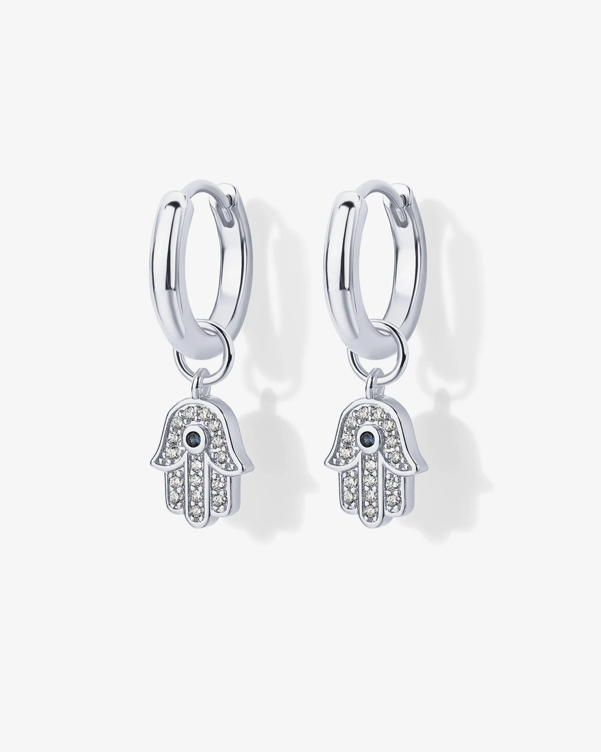 Mix and Match Huggie and Hamsa & Evil Eye Charm Set