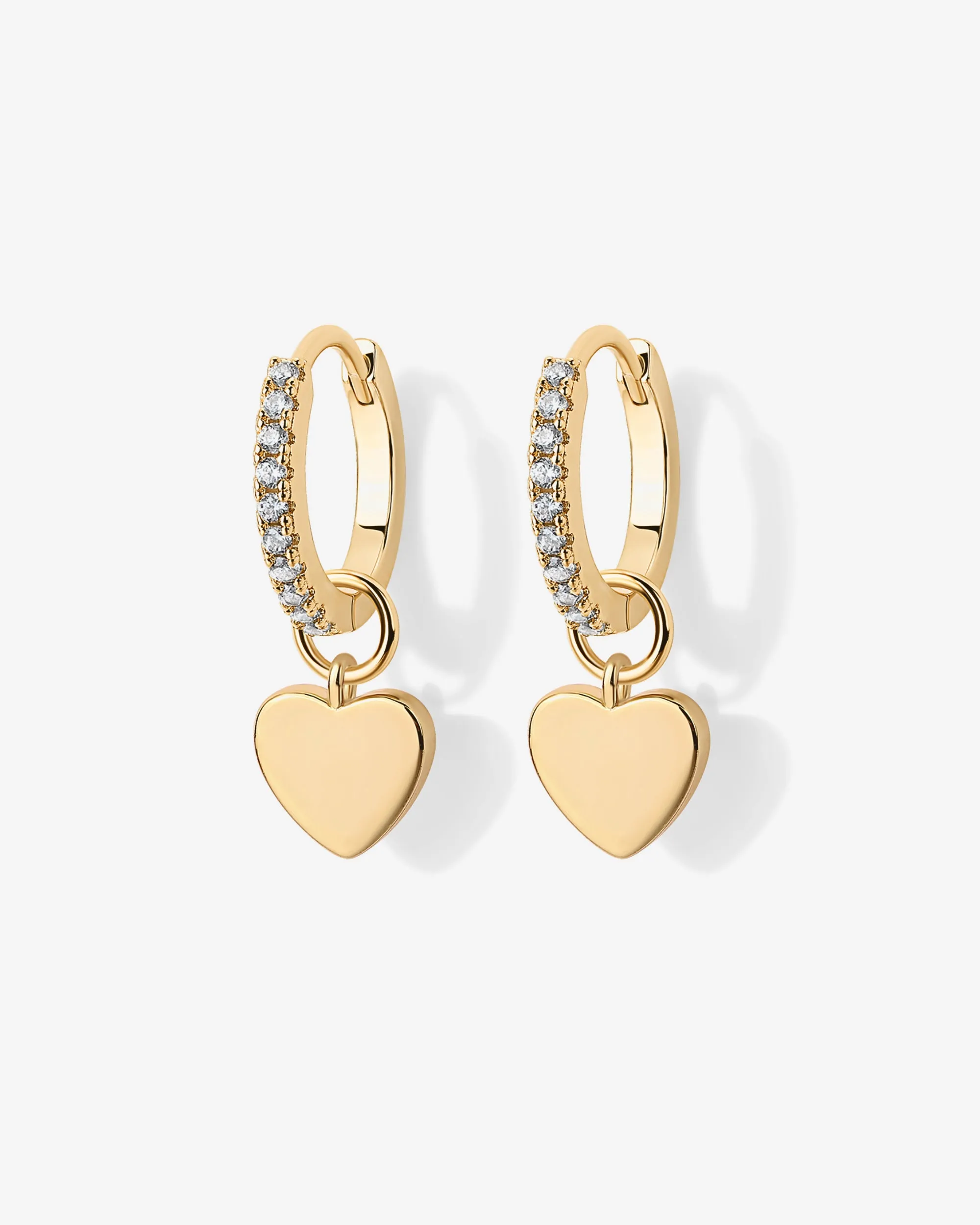 Mix and Match Huggie and Heart Charm Set