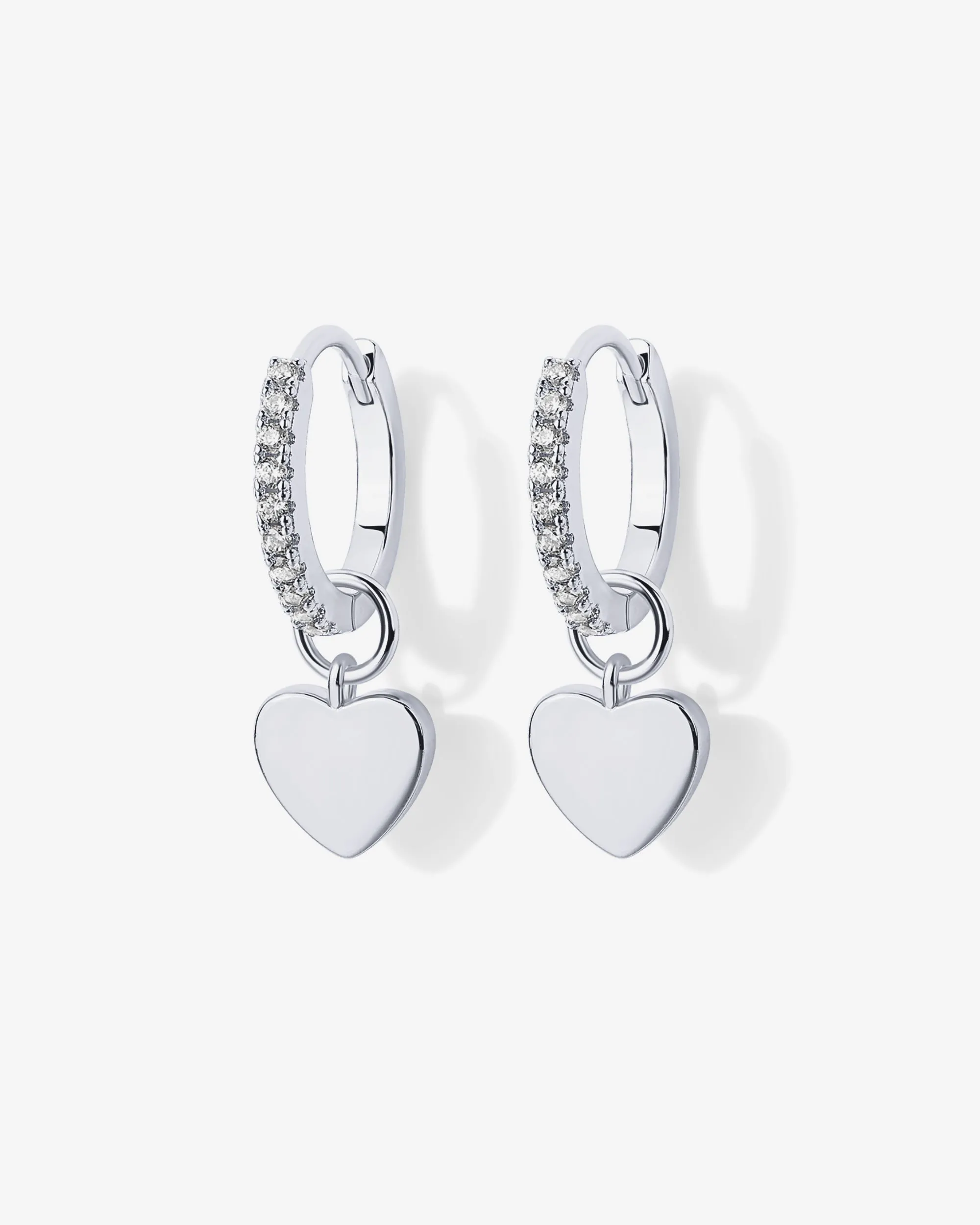 Mix and Match Huggie and Heart Charm Set