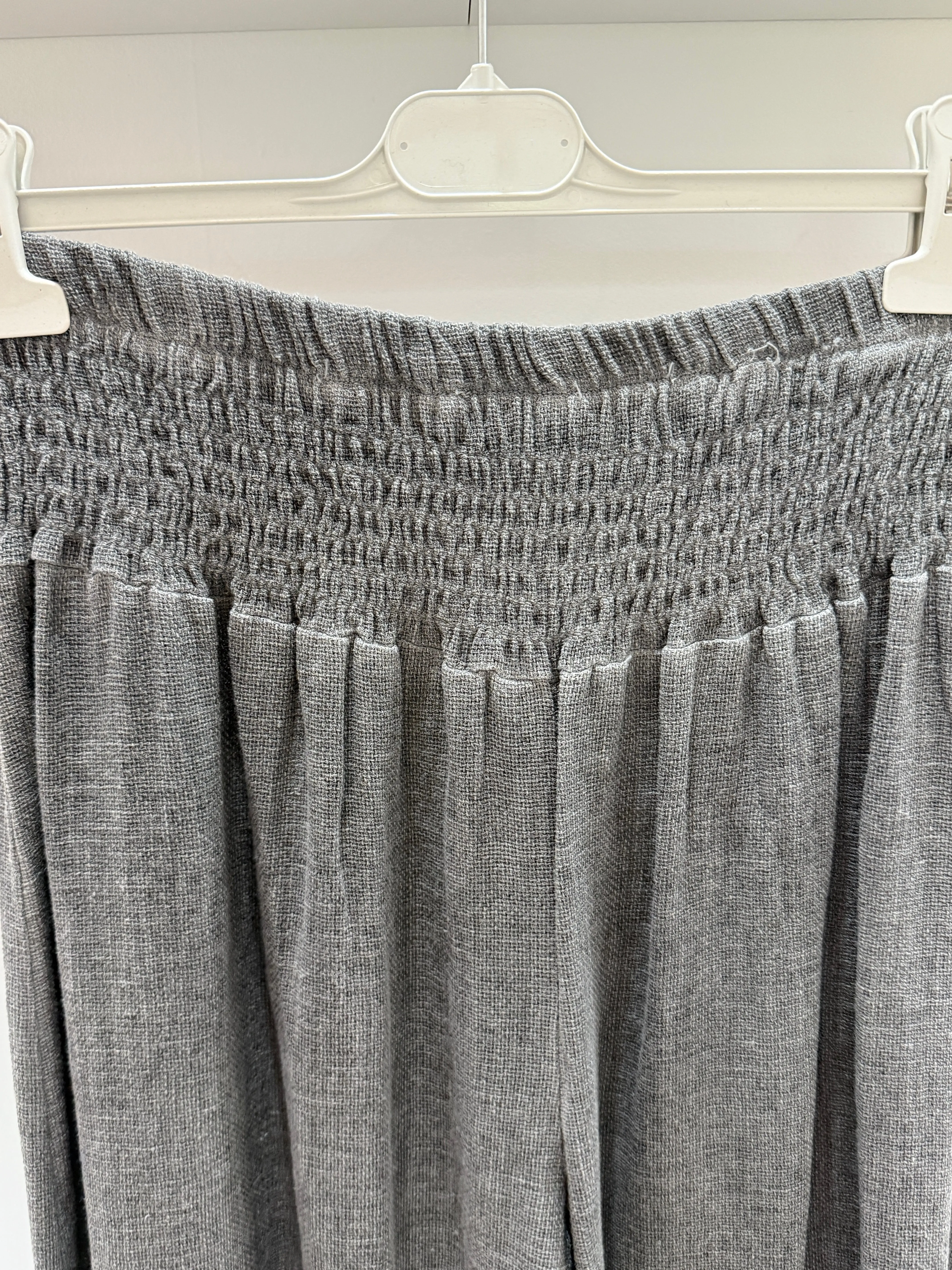 Mocha Washed Linen Wide Leg Trousers