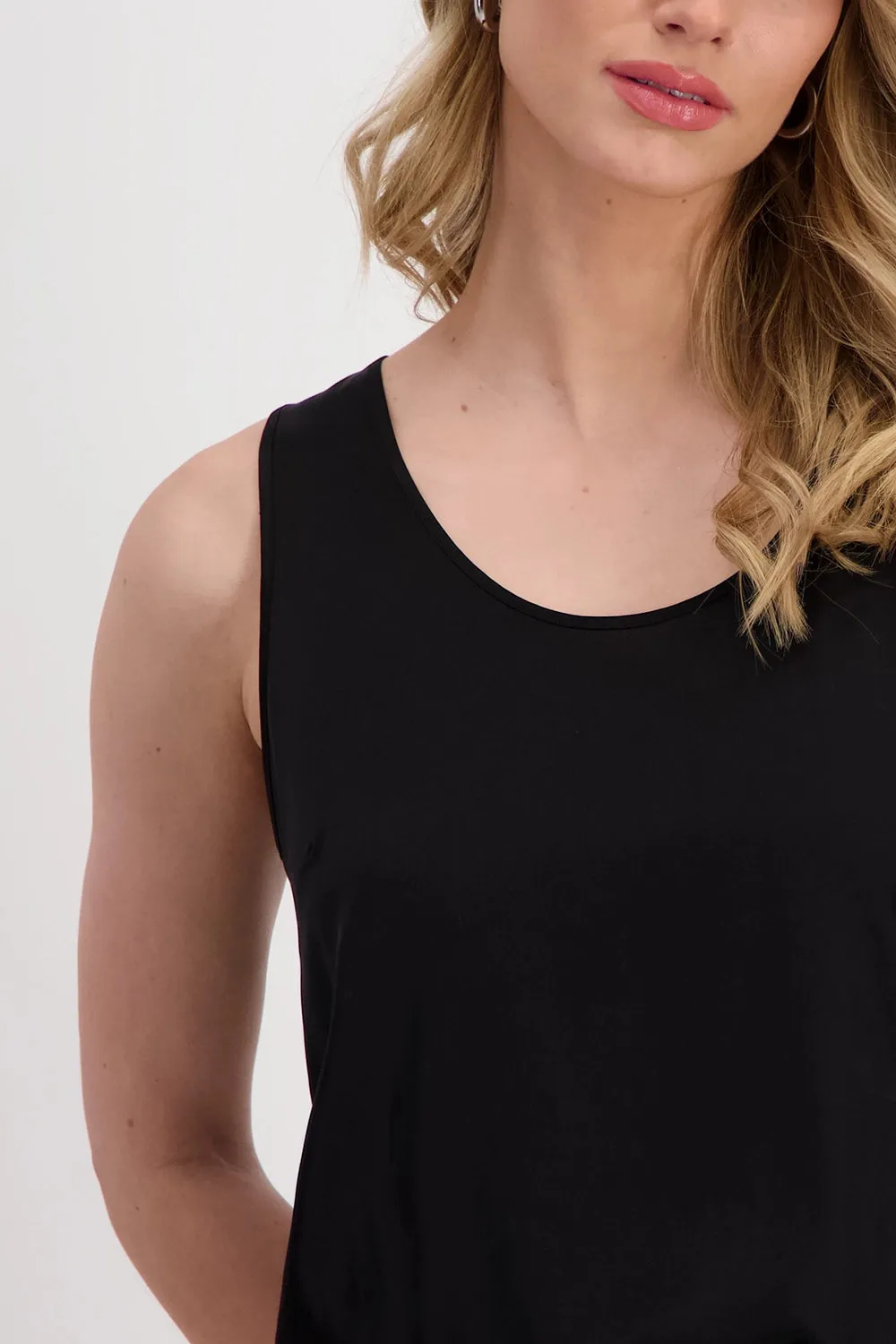 Monari Satin Camisole in Black M408807
