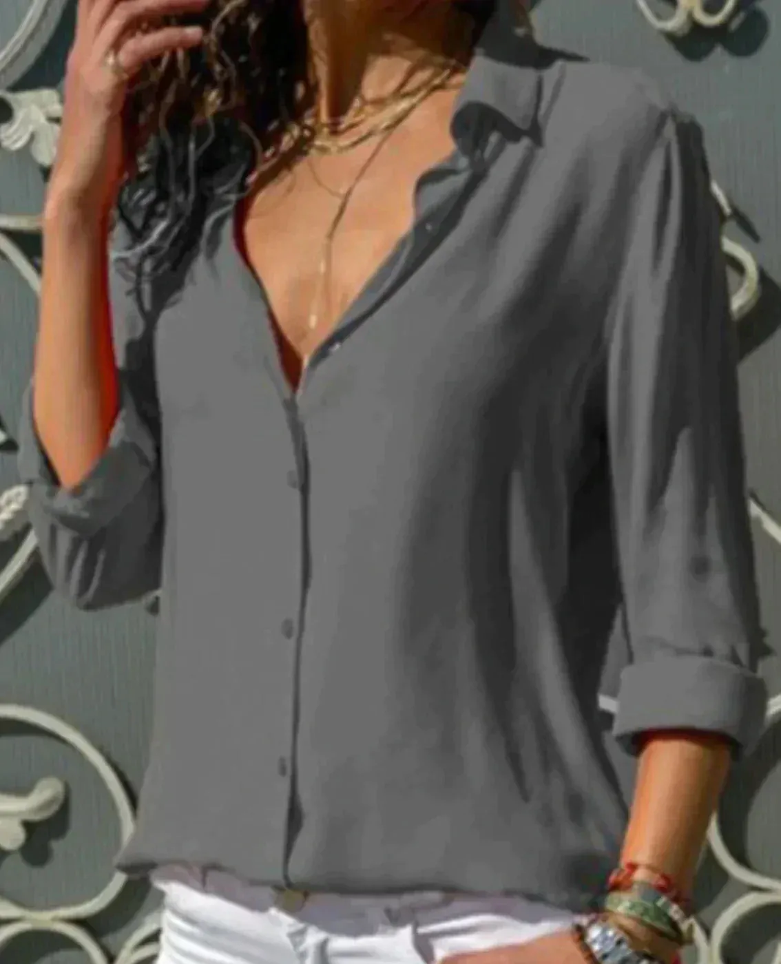 Monika - Festive blouse for women - Light and elegant for spring