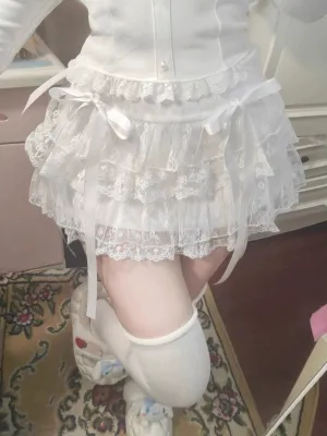 Moonlight White Lace Skirt