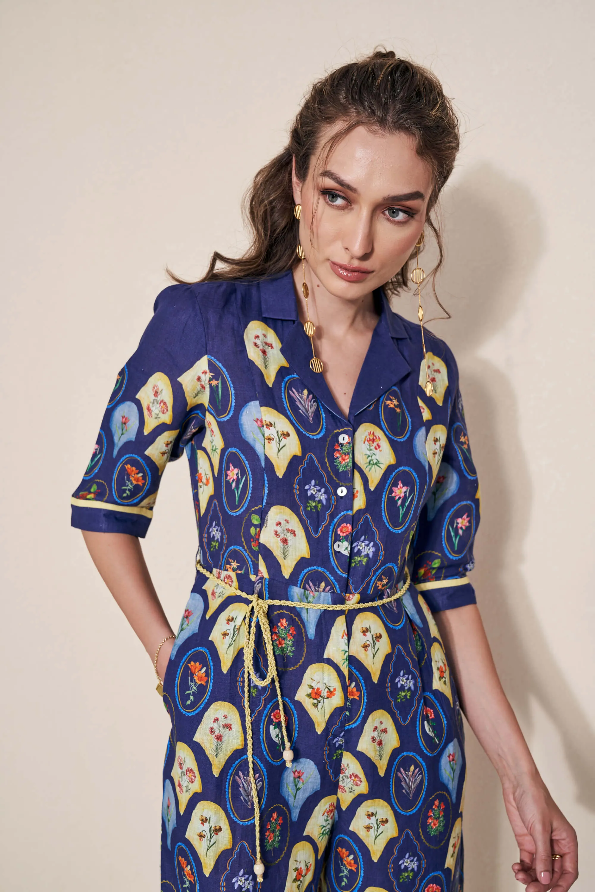 Moxie blue jumpsuit
