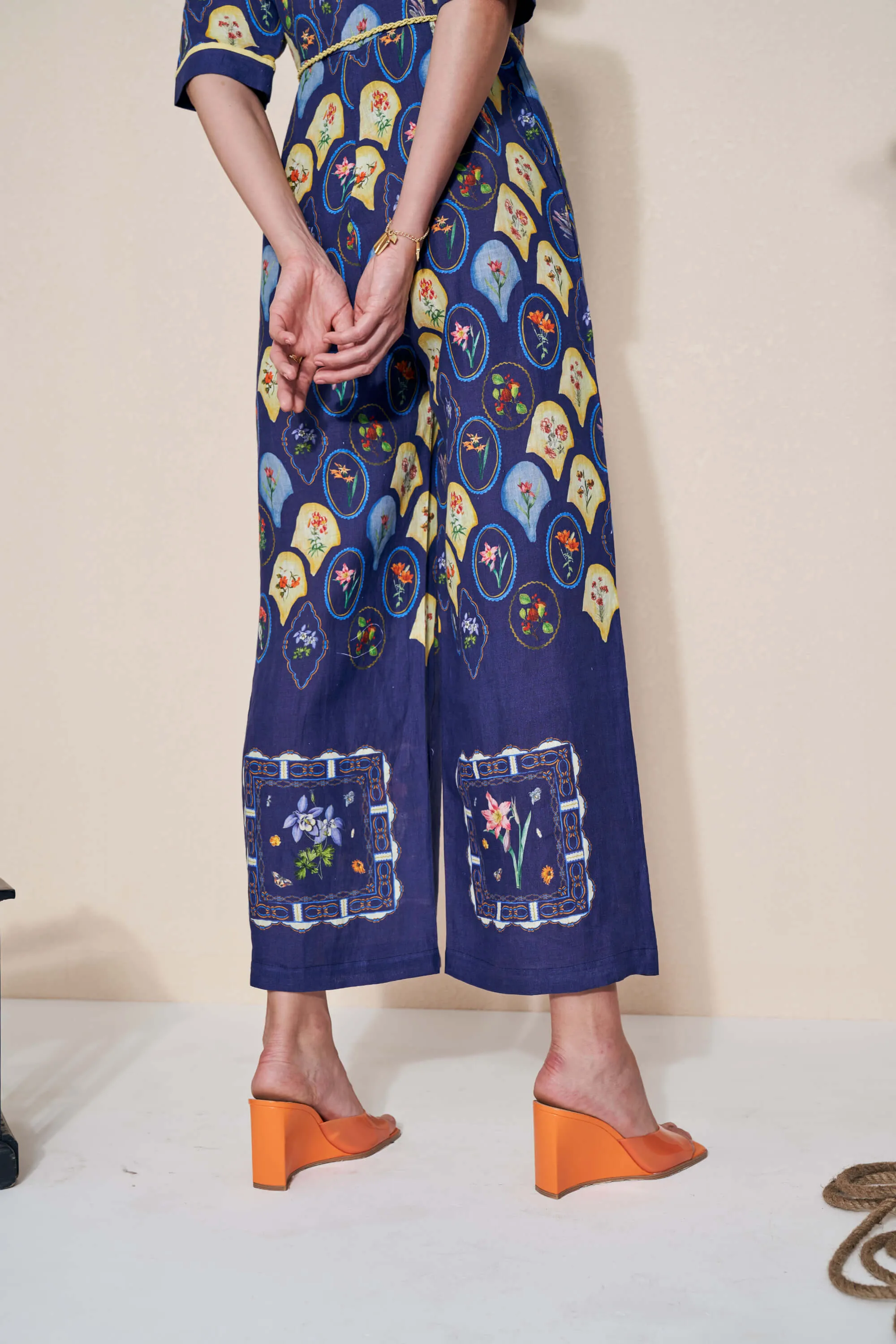 Moxie blue jumpsuit