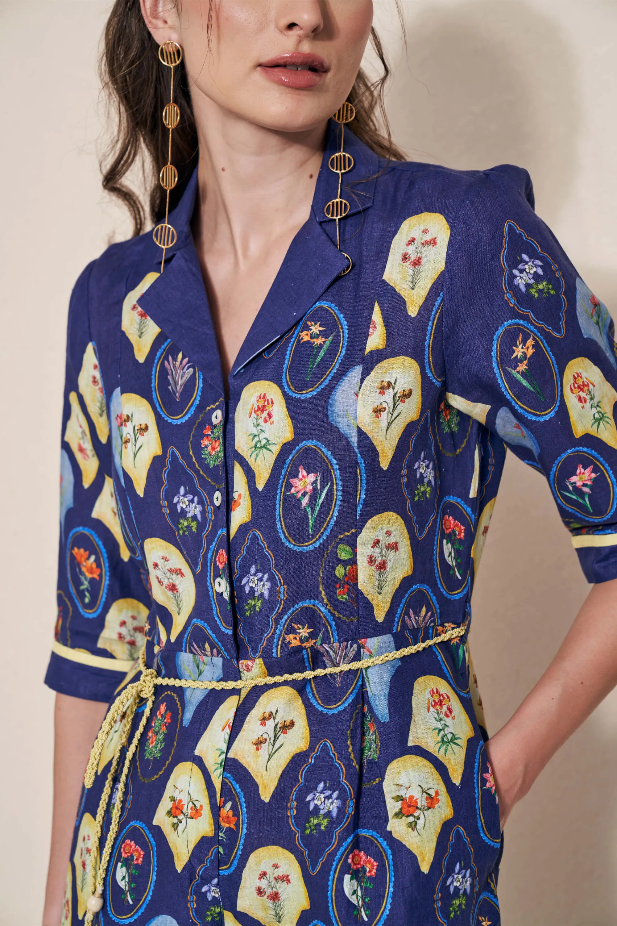 Moxie blue jumpsuit
