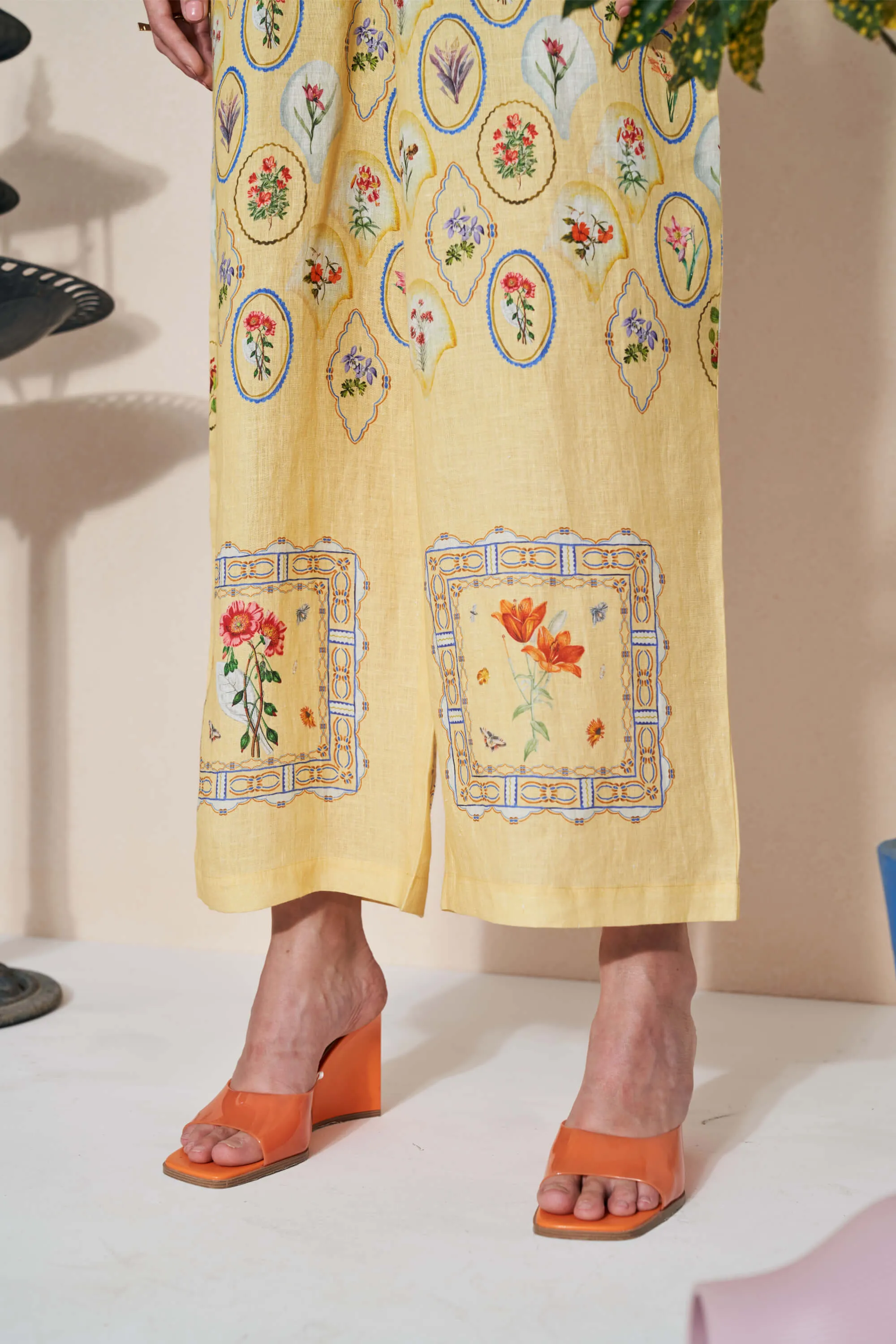 Moxie yellow jumpsuit
