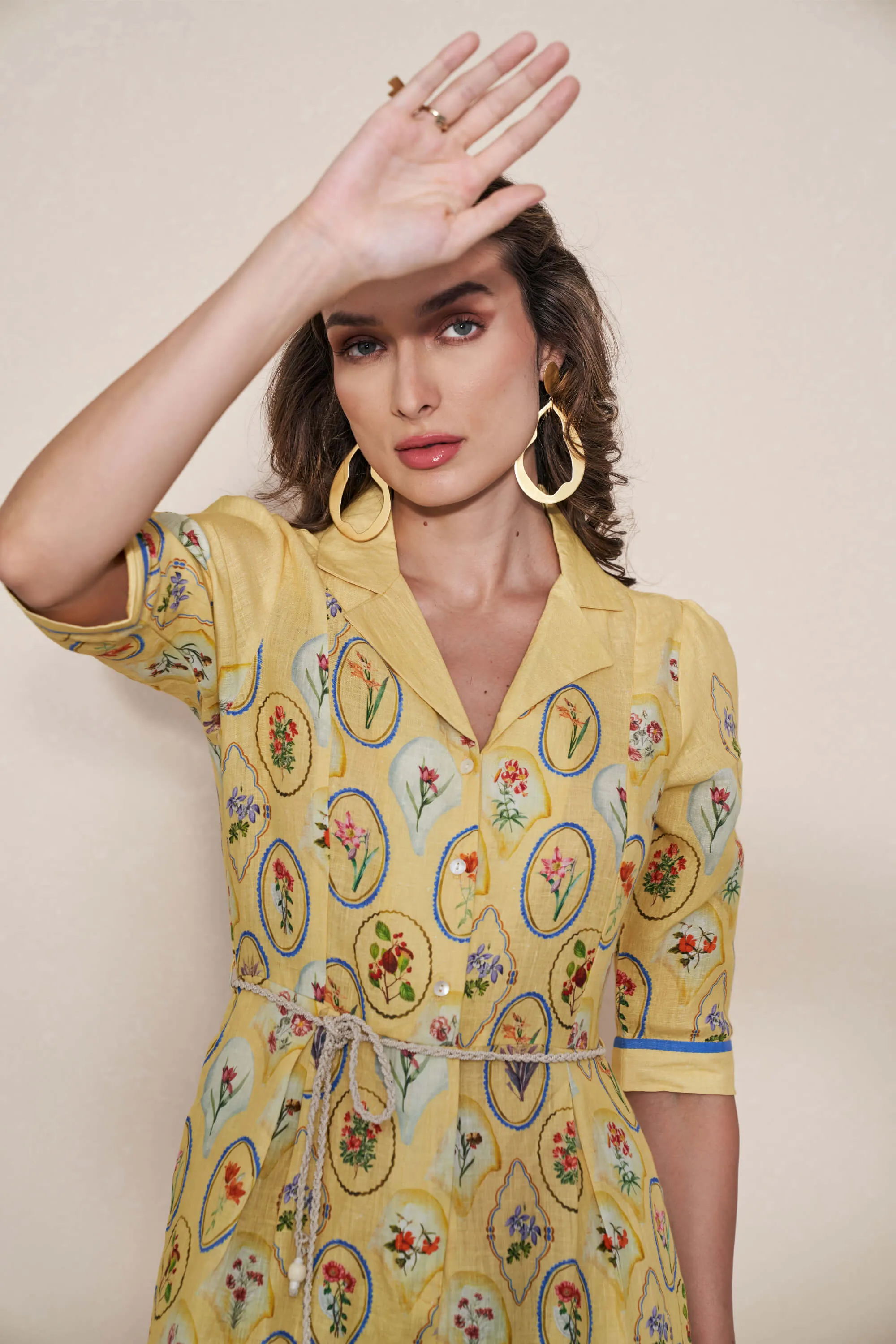 Moxie yellow jumpsuit
