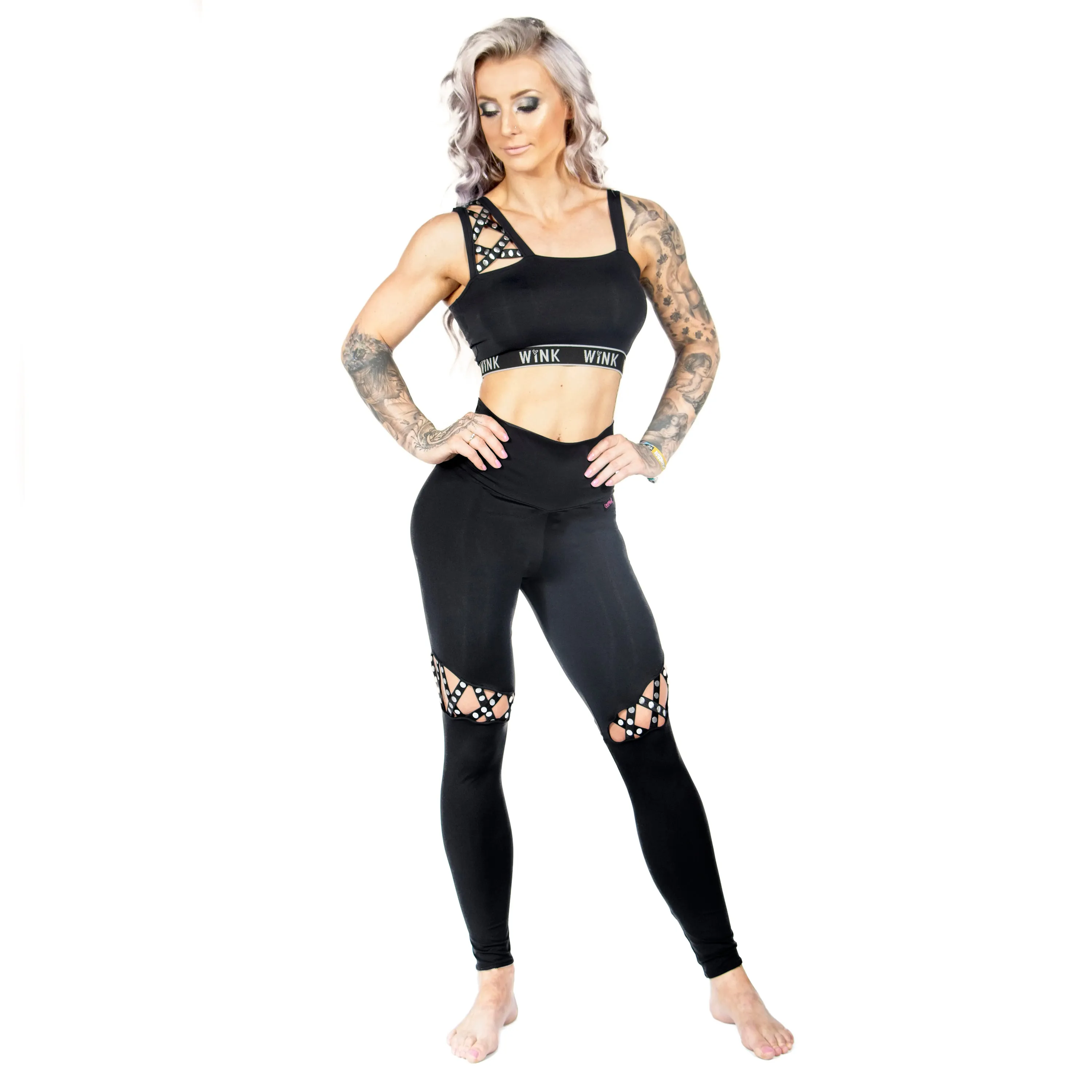 Mystique High Waist Leggings - Black