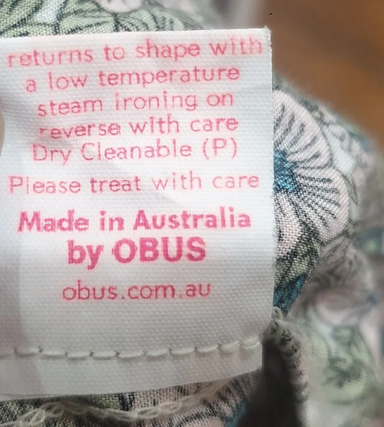 Obus wrap dress size 1, fits 8 and 10