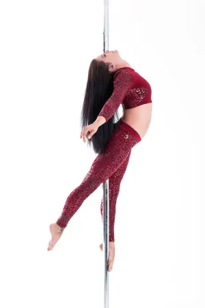 Paradise Chick Superhero Ultra Grip Leggings - Cherry Leopard