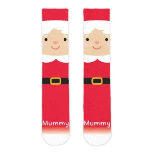 Personalised Mrs Claus Adult Printed Cosy Socks