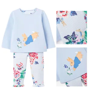 Peter Rabbit Poppy Organic Long Sleeved Applique Top With Frill Leggings 0-24 Monthths