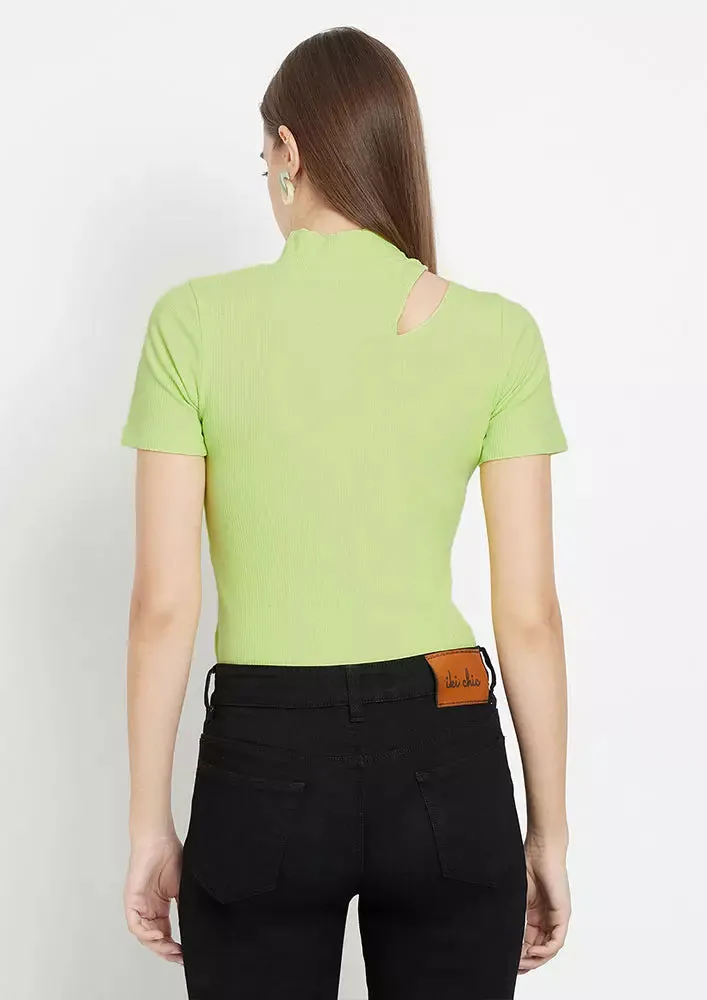 Petite Soft Knit Cut Out Top