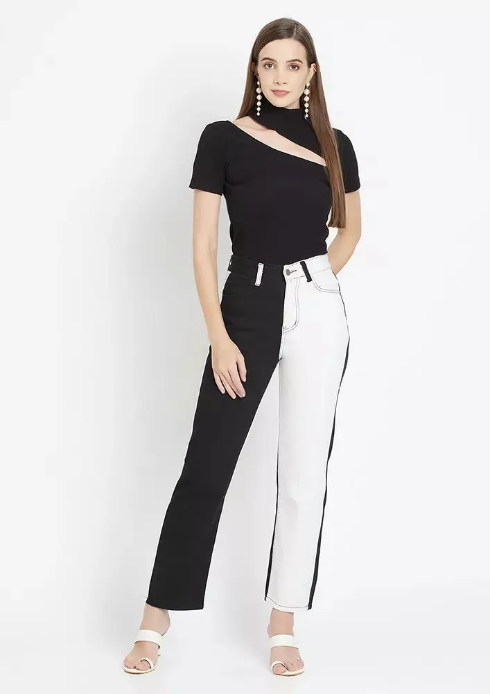 Petite Soft Knit Cut Out Top