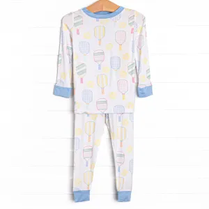 Pickle Player Bamboo Pajama Set, Blue