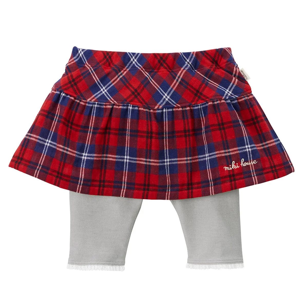 Plaid Skirt-Leggings
