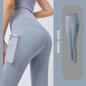 Pocketed Tummy Control Yoga Leggings