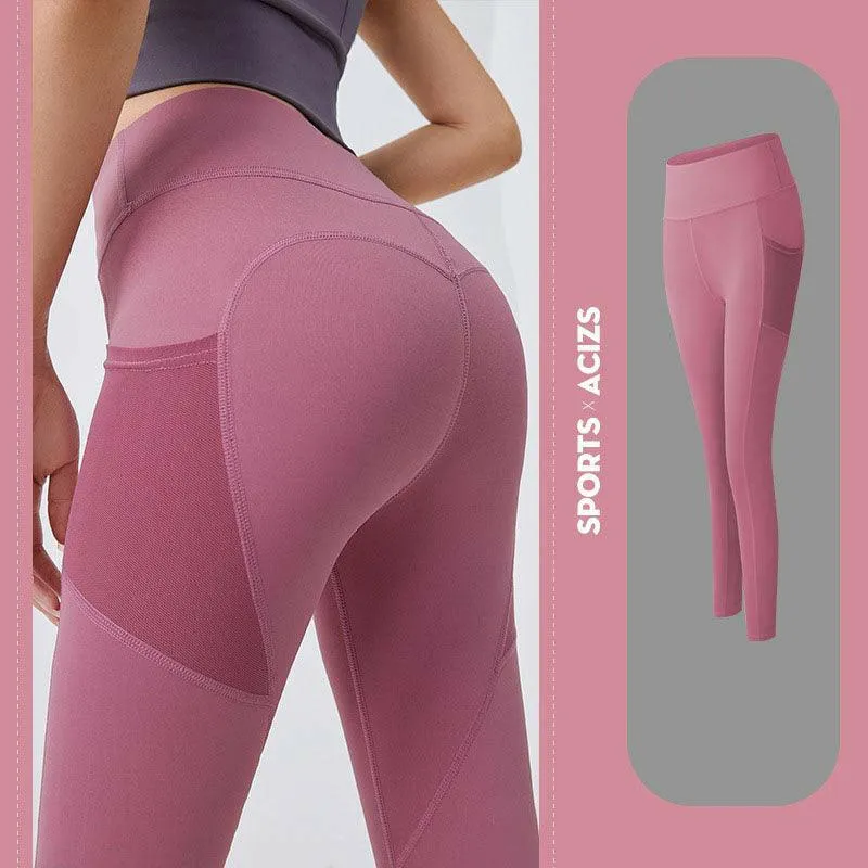 Pocketed Tummy Control Yoga Leggings