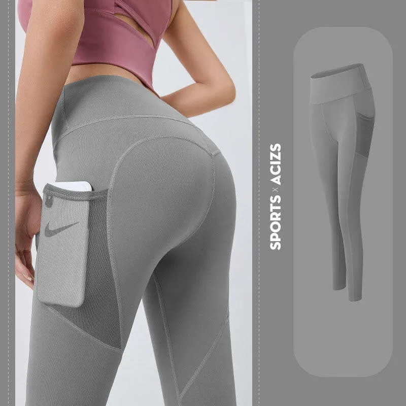 Pocketed Tummy Control Yoga Leggings
