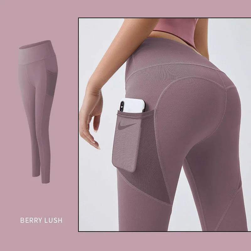 Pocketed Tummy Control Yoga Leggings